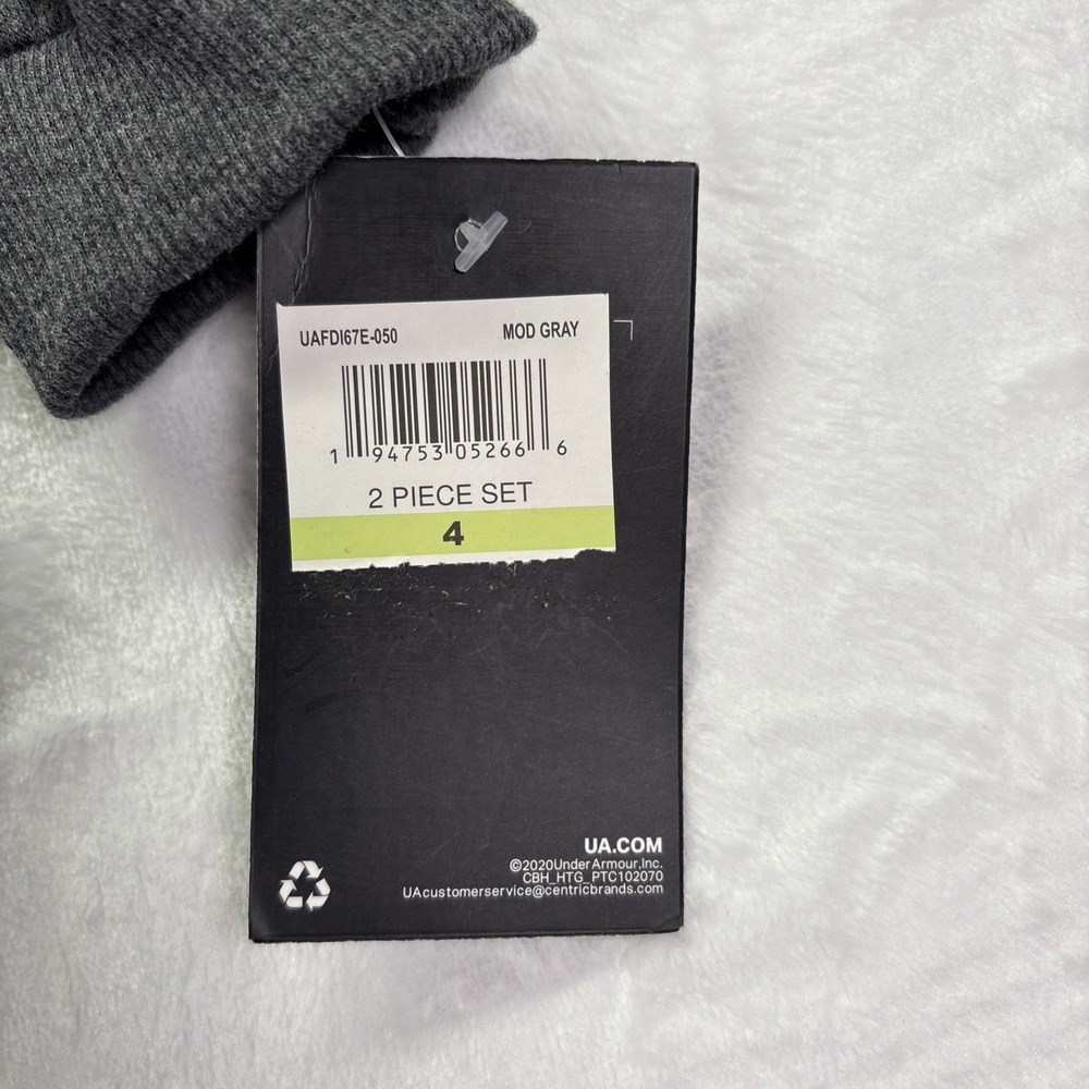 Under Armour Boy UA Size 4 Hoodie/Jogger Set Youth Grey - Picture 3 of 4